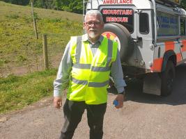 George ready for marshaling duties